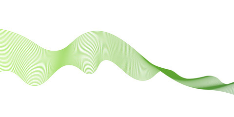 Abstract background with green or yellow wavy lines, Abstract green wavy lines. Colorful vector background. Transparent lines abstract wave shape,green wave lines frame,