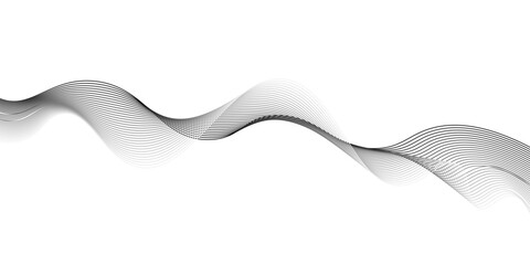 Background texture and pattern Image, Abstract wave element for design. Digital frequency track equalizer.black wave line banner modern illustration design on transparent background.