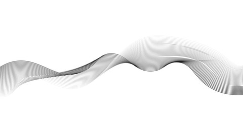 Background texture and pattern Image, Abstract wave element for design. Digital frequency track equalizer.black wave line banner modern illustration design on transparent background.