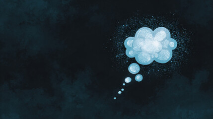 creative abstract cloud, thinking concept