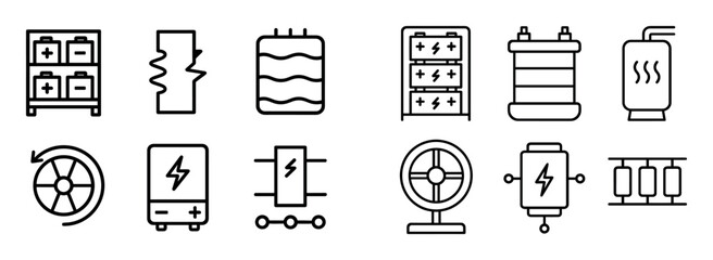 Minimalist Energy Icons