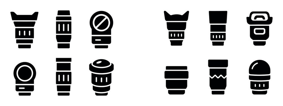Fototapeta Camera Lens Icons