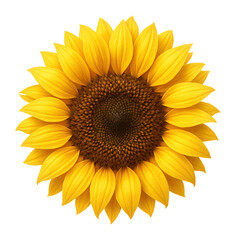 Fototapeta premium Vibrant sunflower illustration.