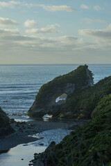 ニュージーランド　ウェスト・コースト地方のテン・マイル・クリーク・ルックアウトからの風景