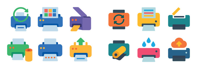 Printer Maintenance Icons