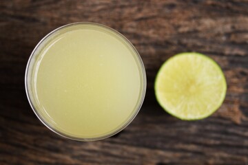 Lemon juice summer fruit drink