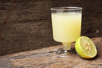 Lemon juice summer fruit drink