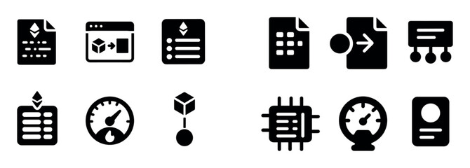 Blockchain Icon Set