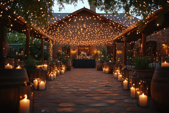 Bride and groom dancing joyfully at lodge wedding reception.