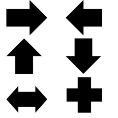 Arrow Icons Set Vector Illustration