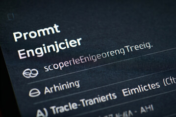 Close-up of job listing screen with titles: "Prompt Engineer, AI Trainer, AI Ethicist."