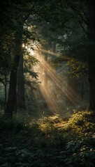 Obraz premium morning in the forest