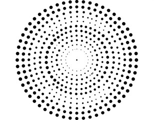 Circular halftone design
