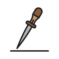 Awl icon vector image. Suitable for mobile apps, web apps and print media.