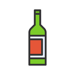 Drink Bottle icon vector image. Suitable for mobile apps, web apps and print media.