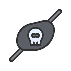 Eye Patch icon vector image. Suitable for mobile apps, web apps and print media.