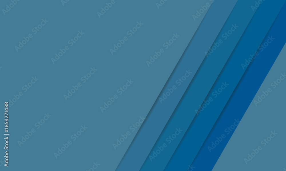 Aufkleber abstract modern blue lines background vector illustration - gradient multi-color stripes with shadow