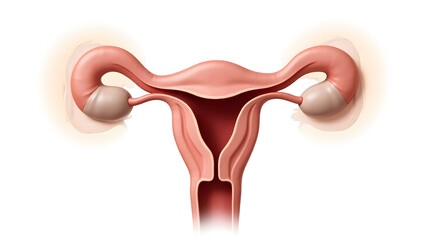 Anatomy & Physiology A labeled model of the ureter, isolated on white, showing muscular layers and peristalsis for urinary anatomy, urology training (3)