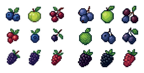 Colorful Berry Icons