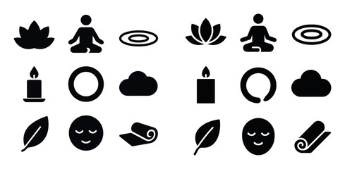 Mindfulness Icon Set