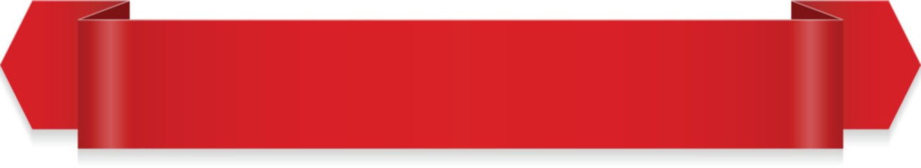 vector illustration of red ribbon for design