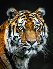 Fototapeta premium Tiger portrait, close-up (1)