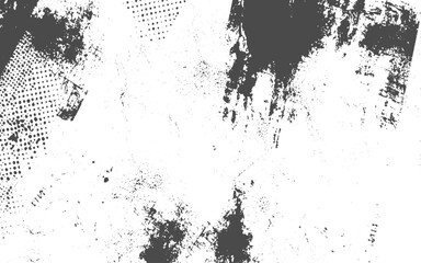 Abstract grunge  ink stain background texture for design and print.Abstract Digital Art with Black and Pink Strokes