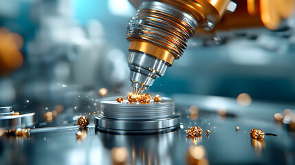 Precision manufacturing process industrial facility mechanical engineering high-tech environment close-up view innovation in action