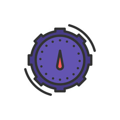 Efficiency Measure icon vector image. Suitable for mobile apps, web apps and print media.