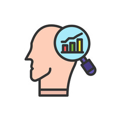 Self Exploration icon vector image. Suitable for mobile apps, web apps and print media.