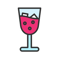 Sherry icon vector image. Suitable for mobile apps, web apps and print media.