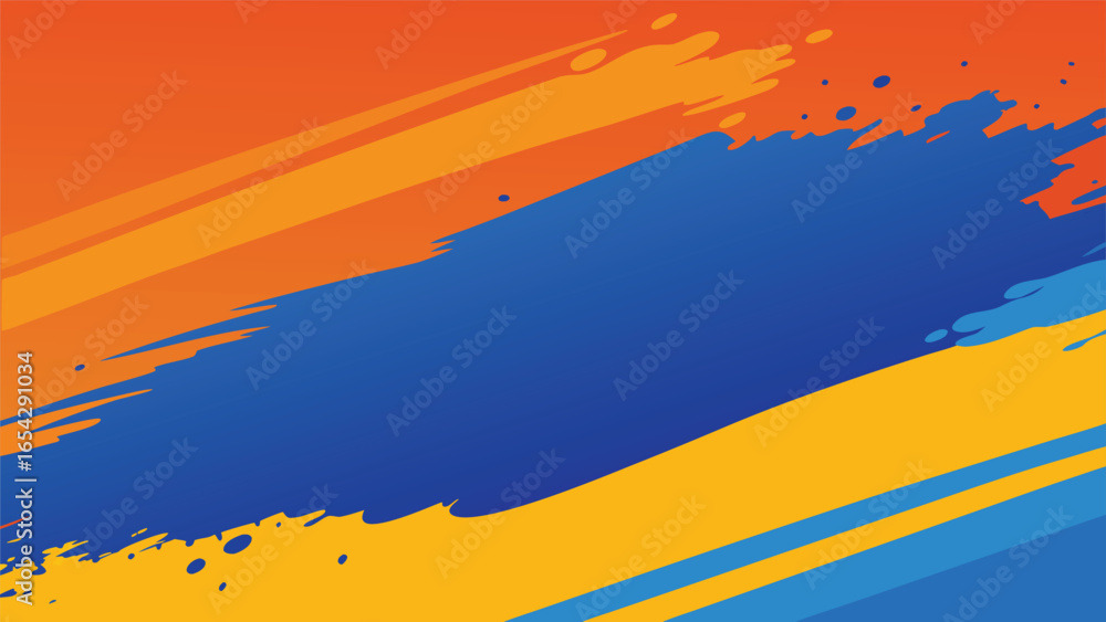 Poster a vibrant background featuring colorful paint splatters in various hues, creating an artistic and dy