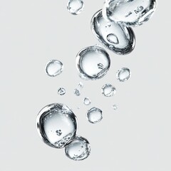 Clear water bubbles rising