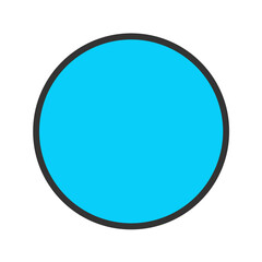 Circle icon vector image. Suitable for mobile apps, web apps and print media.