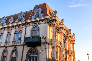 Ornate historic building in golden hour light