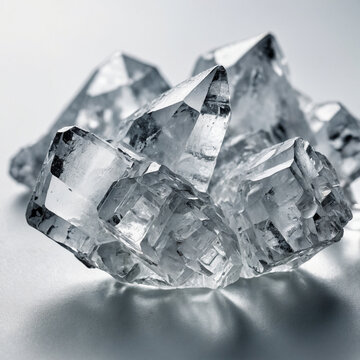 High-resolution close-up of natural borneol crystals (pimsen)