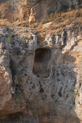 Erosión del agua en las rocas en Gúdar, Teruel