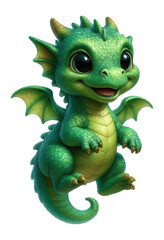 Obraz premium Cute whimsical dragon.