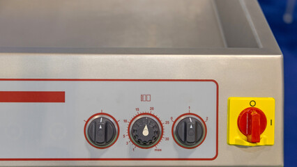 Control Buttons and Big Red Power Switch Machine Control