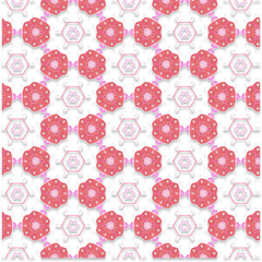 Elegant Ornamental Vector Background Seamless Symmetry Design for Print and Digital Use