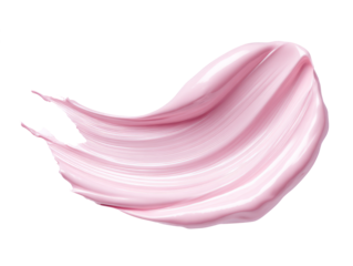 pink cosmetic cream smear