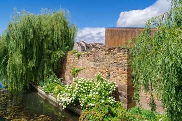 touristic city center of Colmar, France