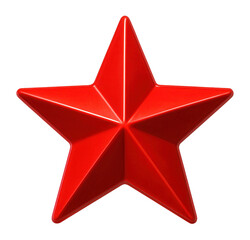 Obraz premium Red star icon.
