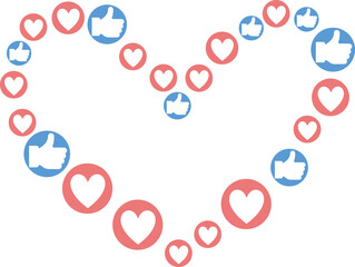 インフルエンサーのグラフィック素材イラスト