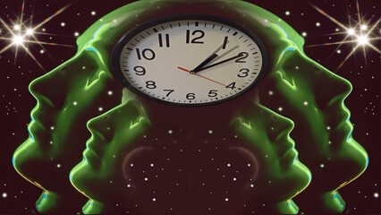Concept  of biological clocks or the end of time	
