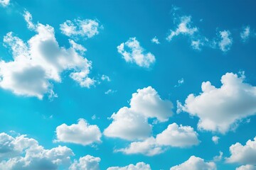 Background of beautiful blue sky with white clouds