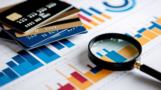 Analyze your business spending with credit cards and charts for financial planning success today