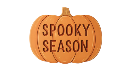 Celebrate the chill with this festive "Spooky Season" pumpkin graphic, perfect for all your Halloween decorations and marketing needs