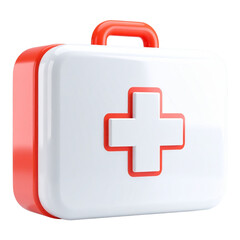 Obraz premium First aid medical kit 3D illustration
