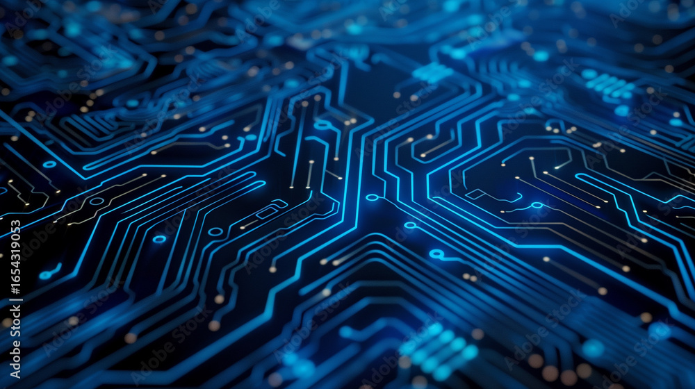 Poster abstract digital background with technology circuit board texture. futuristic digital electric tech 